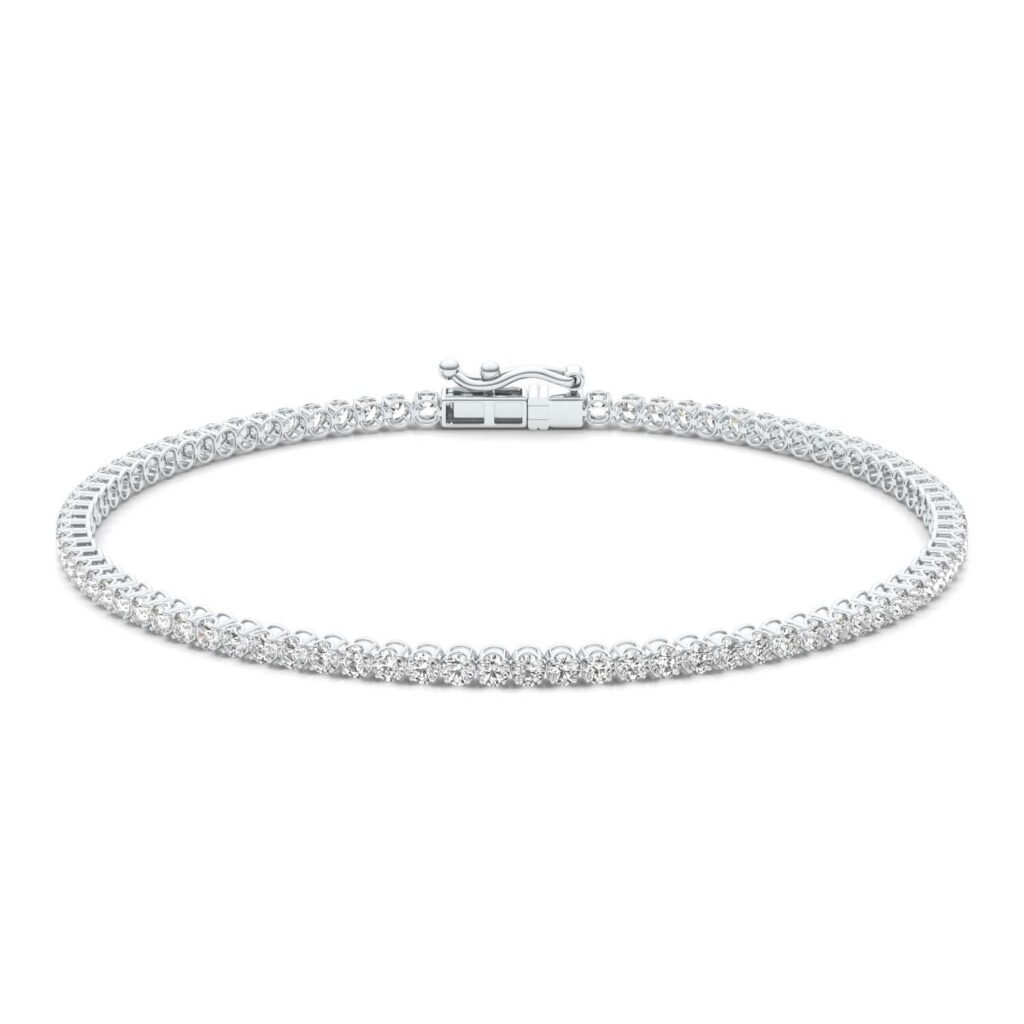Diamond Tennis Bracelet — 0.86 ct tw, 14K White Gold